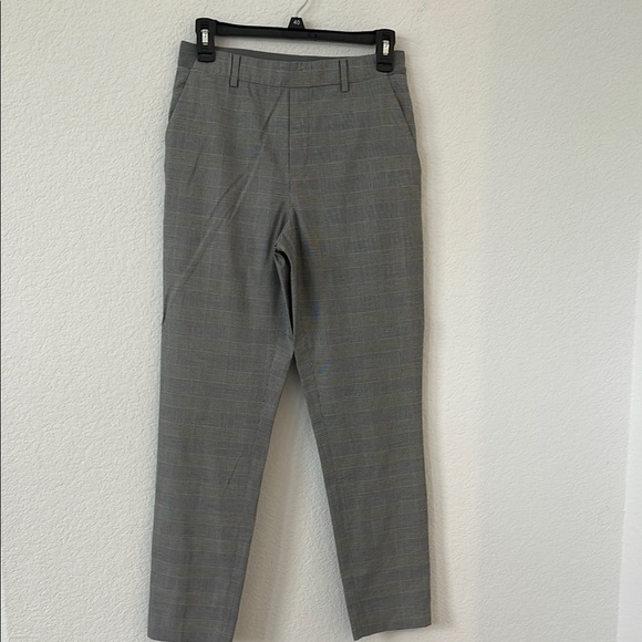EUC | Uniqlo | Pull On Houndstooth Elastic Waist Pants | Black and White - Picture 1 of 7